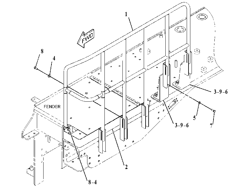 GUARDRAIL GP 3439930 CAT