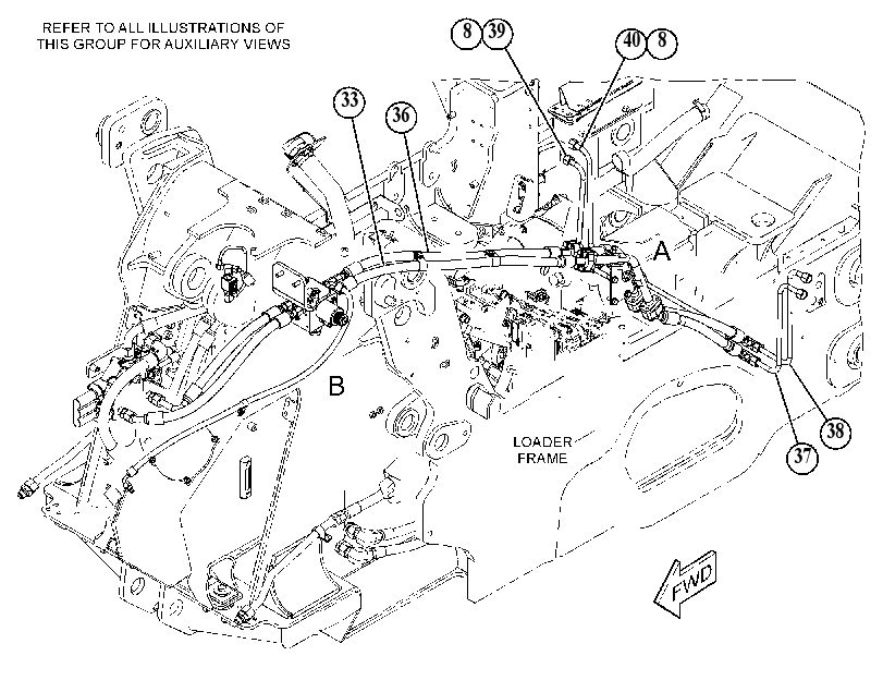 LINES GP-REAR ATTACHMENT 4732742 CAT