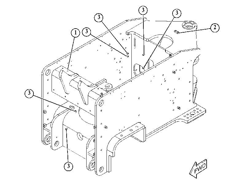 FRAME AS-LOADER 4892328 CAT