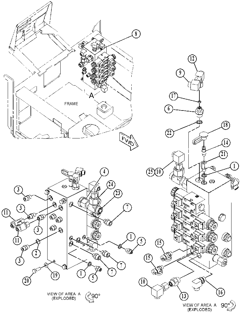 VALVE & MTG GP-AUXILIARY 3749438 CAT