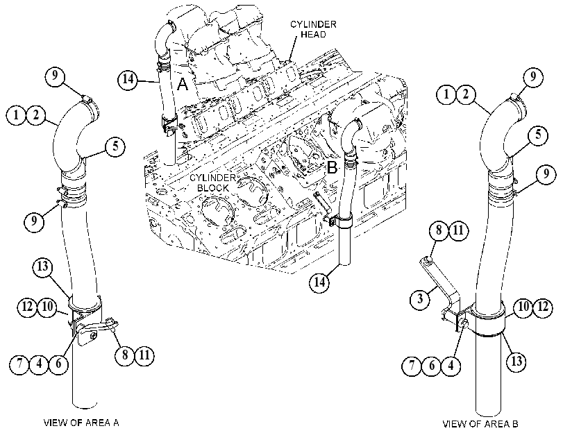 Система отвода газов 4954185 CAT