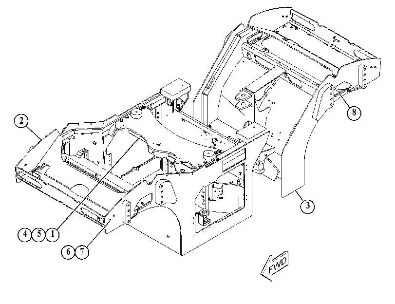 FRAME GP-MAIN 5067952 CAT