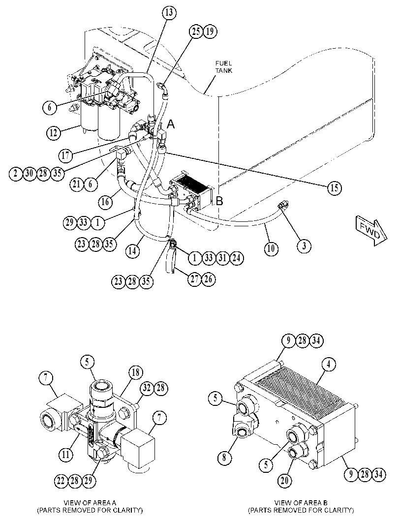 HEATER GP-FUEL 4635188 CAT