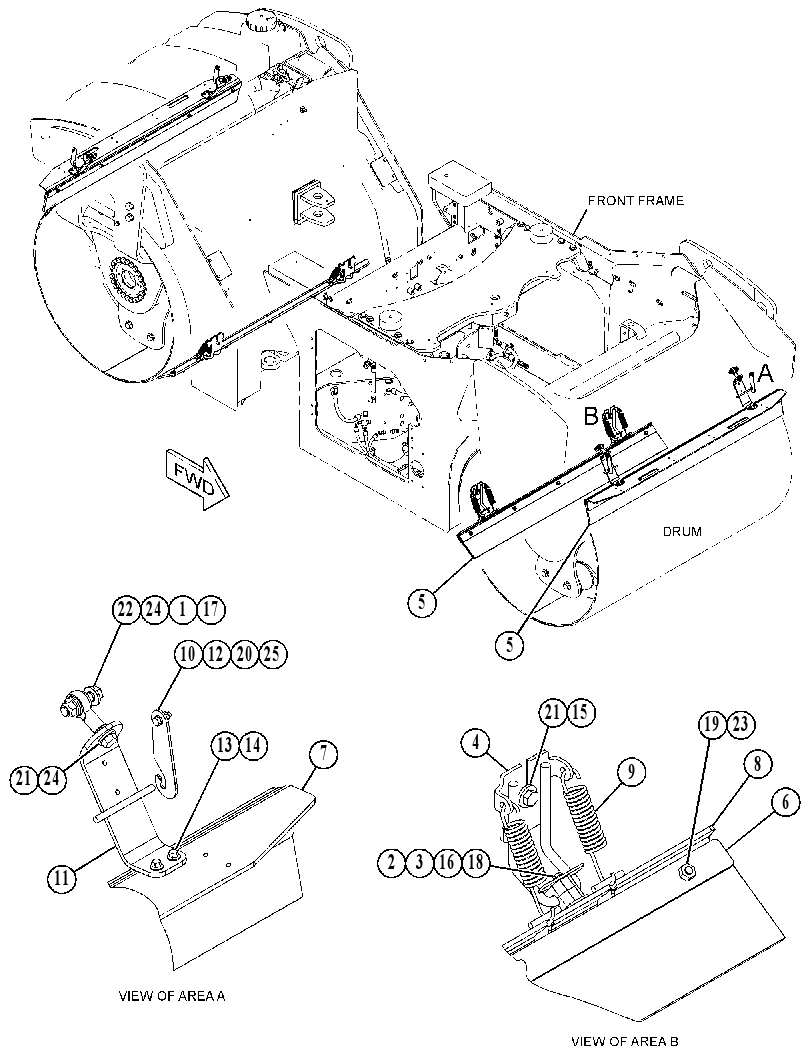 SCRAPER GP-DRUM 5104016 CAT