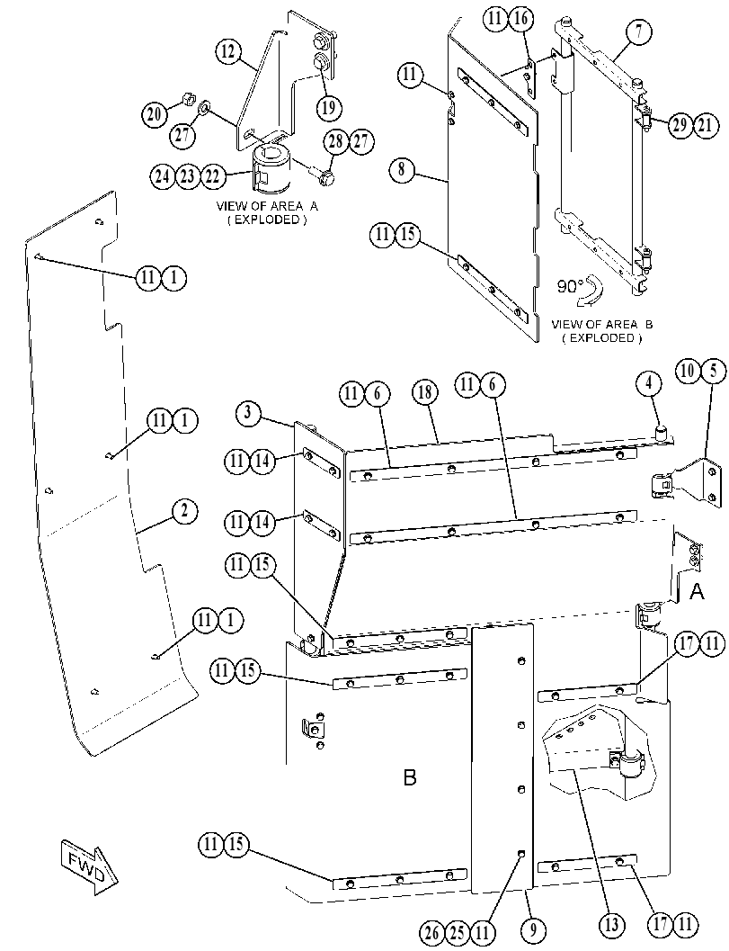 GUARD GP-HYDRAULIC TANK 4788172 CAT