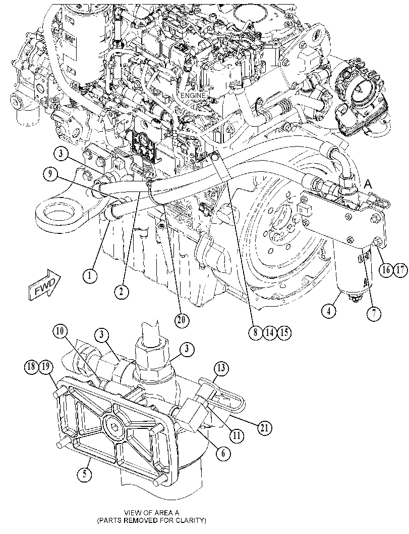 FILTER & MTG GP-ENGINE OIL 4260140 CAT