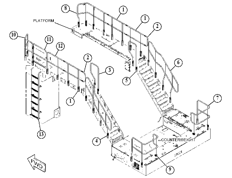 GUARDRAIL GP 4894322 CAT