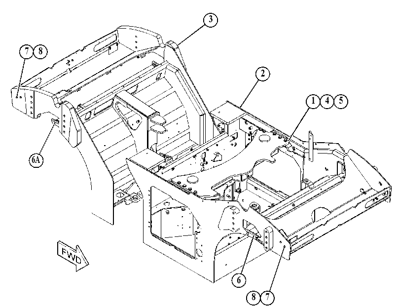FRAME GP-MAIN 5067954 CAT