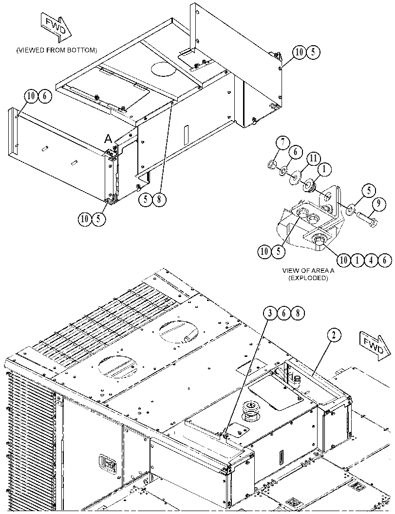 ENCLOSURE GP-HYDRAULIC TANK 4957242 CAT