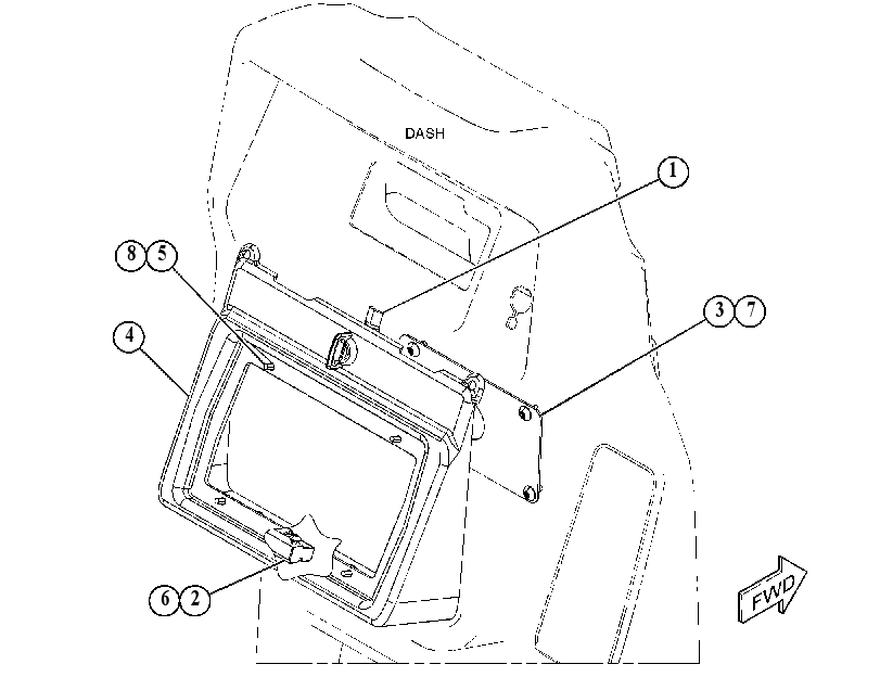 MOUNTING GP-DISPLAY 4884958 CAT