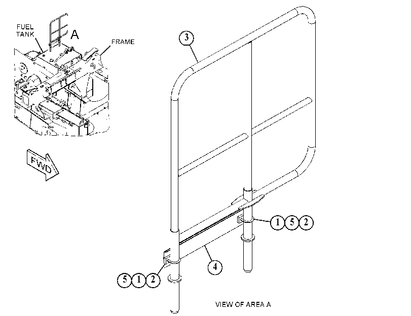 GUARDRAIL GP 4582200 CAT