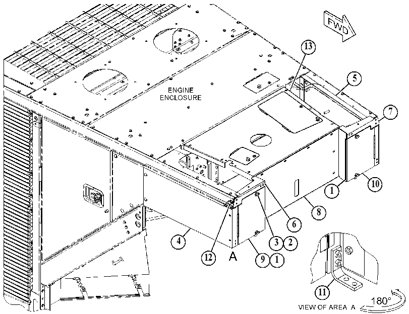 ENCLOSURE GP-HYDRAULIC TANK 4957240 CAT