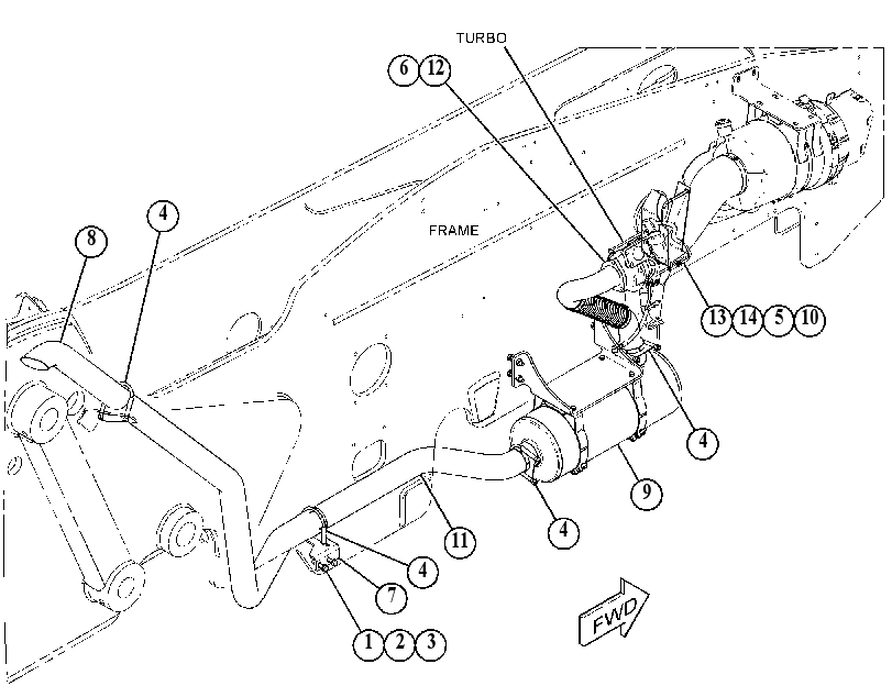 MOUNTING GP-EXHAUST 4765217 CAT