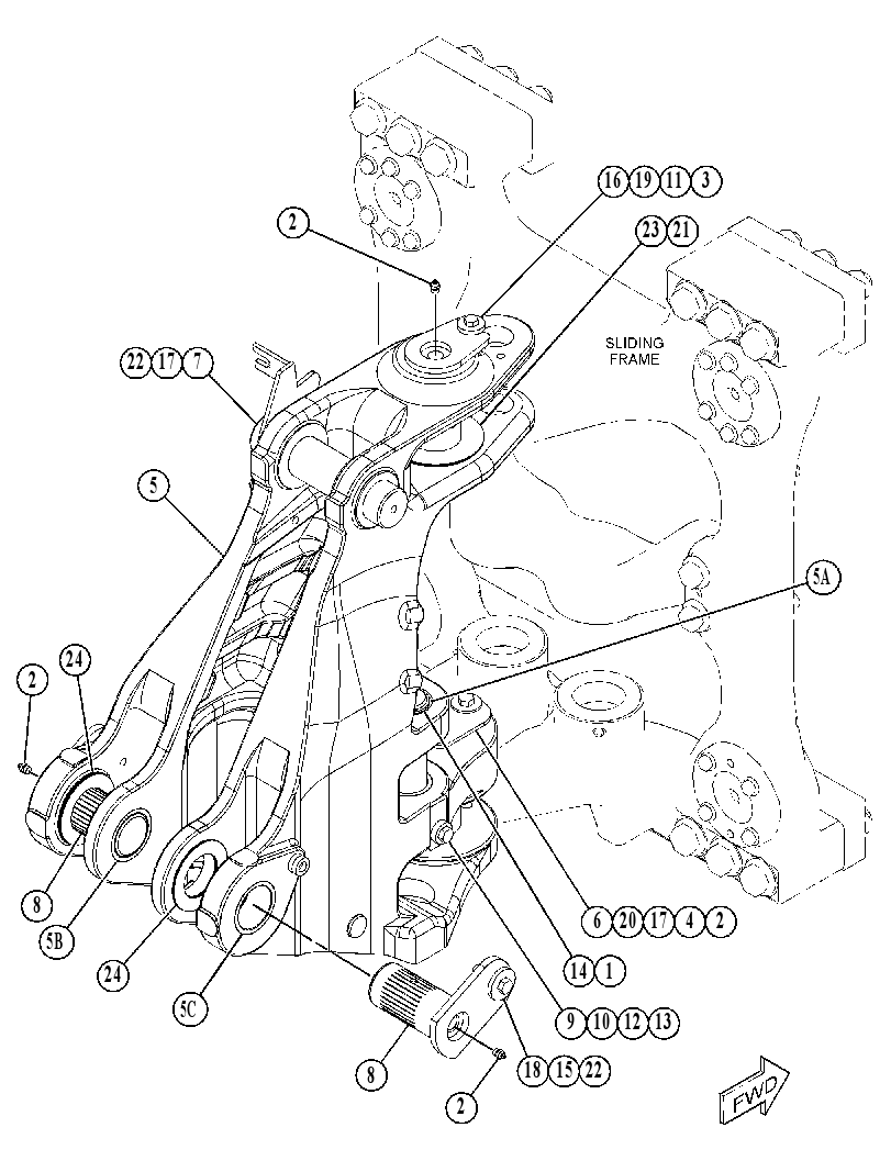 FRAME GP-SWING 4781525 CAT
