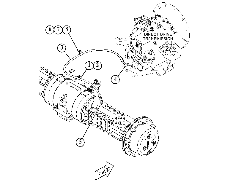 LINES GP-DIFFERENTIAL LOCK 4777881 CAT