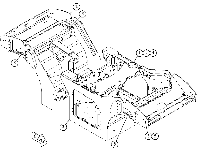 FRAME GP-MAIN 5071554 CAT
