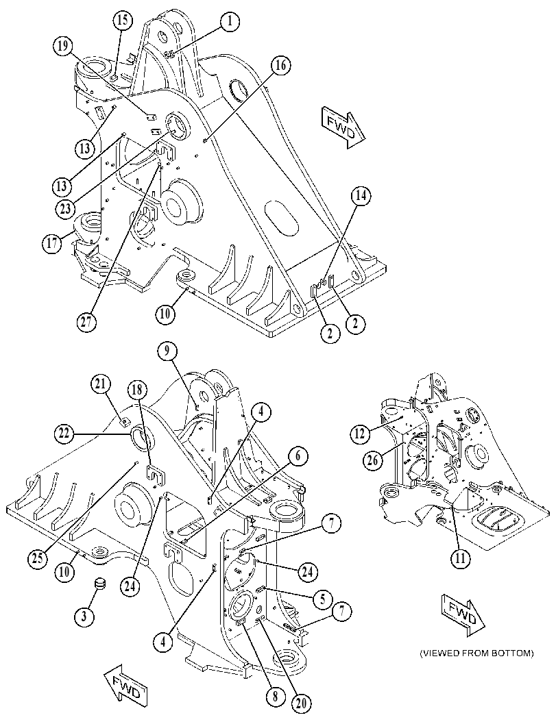 FRAME AS-LOADER 4876131 CAT