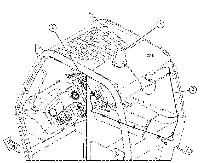 Проблесковый маяк 5126013 CAT