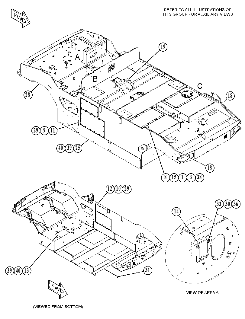 FRAME GP-MAIN 5239617 CAT