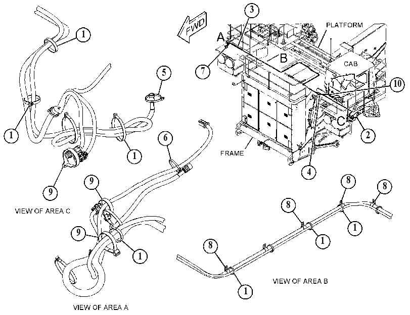 WIRING GP-OBJECT DETECTION 5091571 CAT