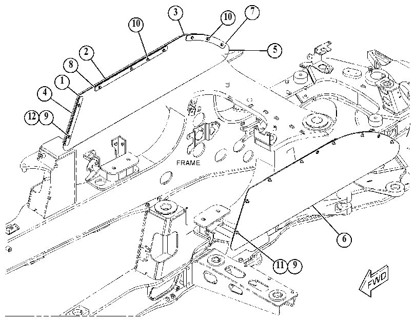 SHIELD GP-FENDER 4897917 CAT