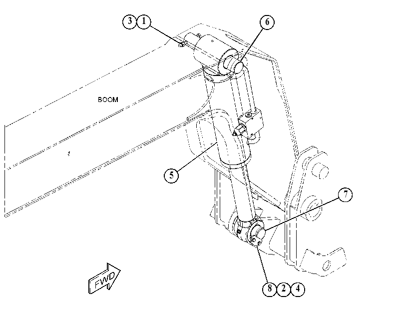CYLINDER & MTG GP-BOOM 5119219 CAT