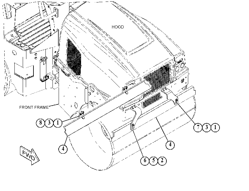 SCRAPER GP-DRUM 5222414 CAT