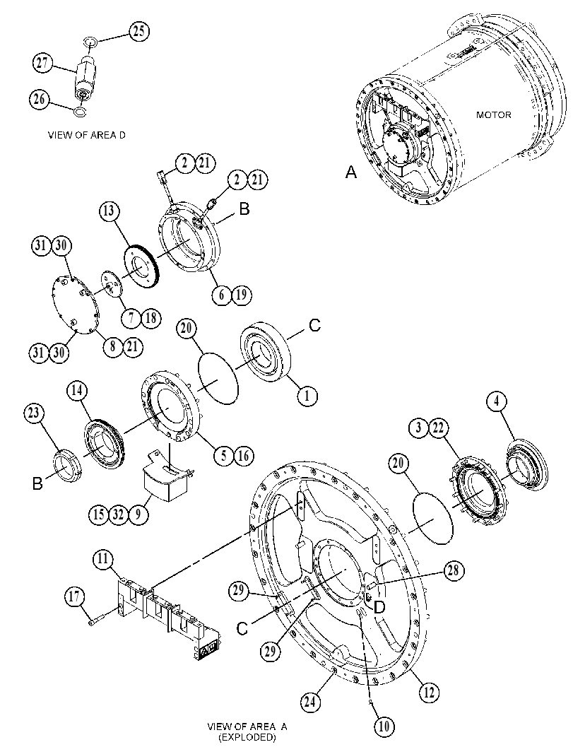 MOUNTING GP-MOTOR 4158712 CAT