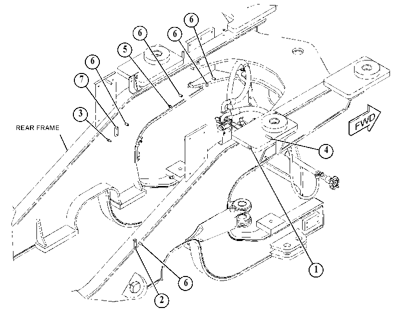 HARDWARE GP-REAR FRAME 4170464 CAT