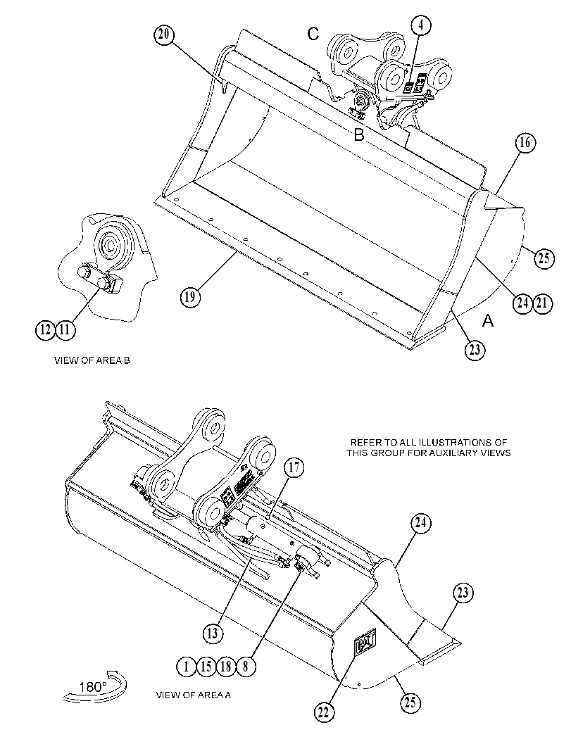 BUCKET GP-DITCH CLEANING 5259301 CAT