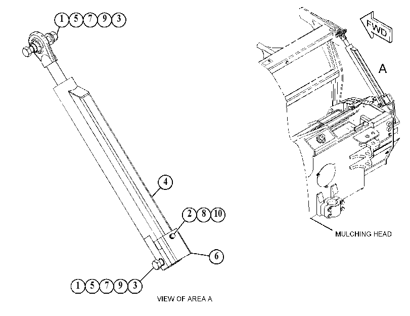 CYLINDER & MTG GP-MULCHING HD 5231937 CAT