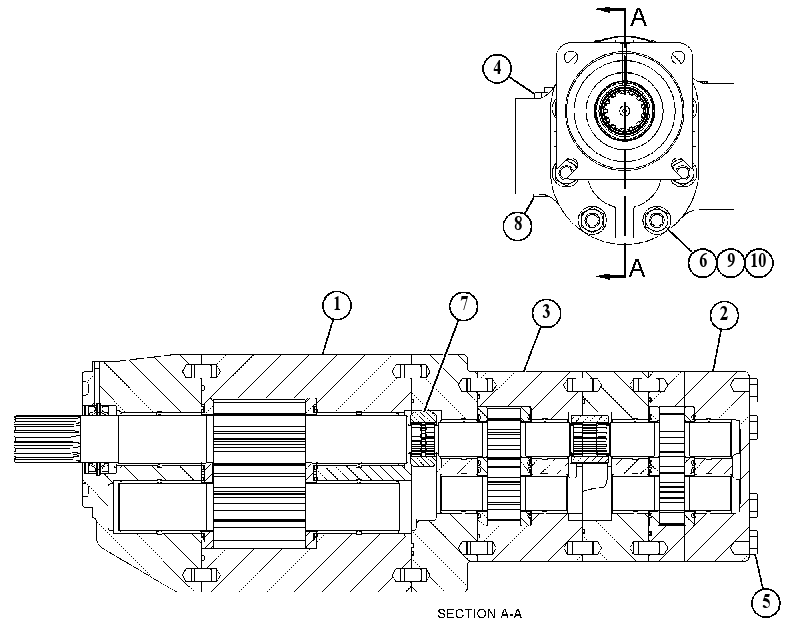 Насос шестерённый 5138326 CAT