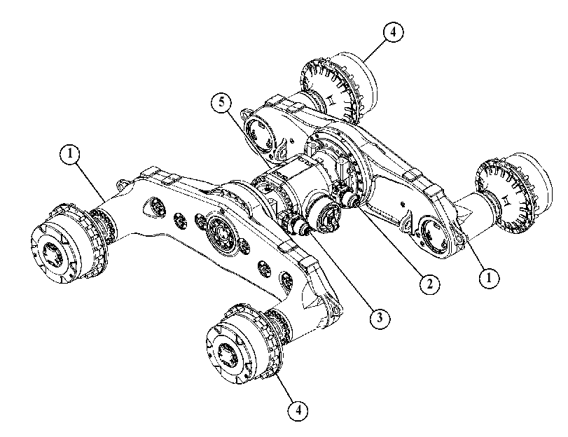 AXLE GP-BOGIE 4164963 CAT