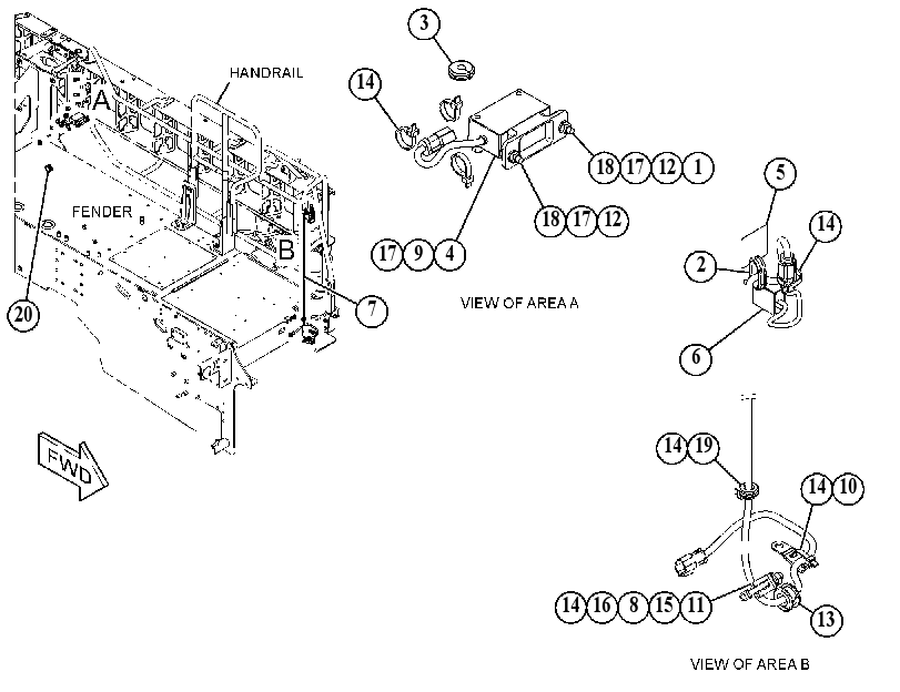 WIRING GP-LADDER 4914729 CAT
