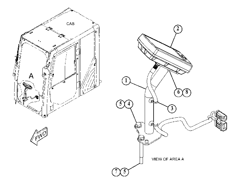MOUNTING GP-DISPLAY 4938517 CAT