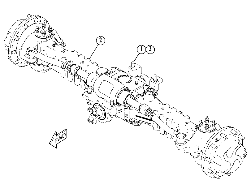 AXLE & MTG GP-REAR 5126710 CAT