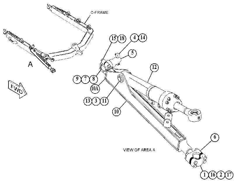BRACE GP-BULLDOZER 4827559 CAT