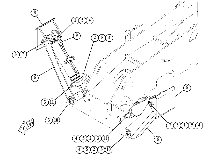 CYLINDER & MTG GP-STABILIZER 5126213 CAT