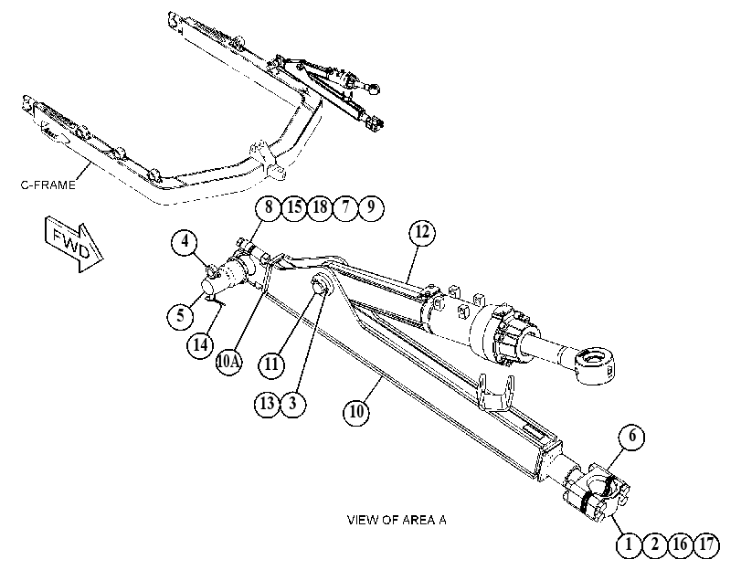 BRACE GP-BULLDOZER 4827560 CAT