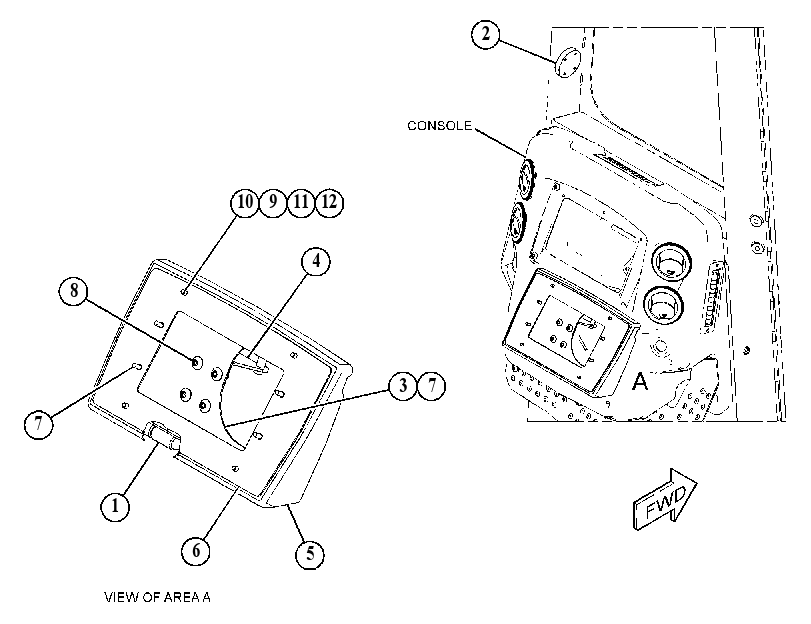MOUNTING GP-DISPLAY 5070785 CAT