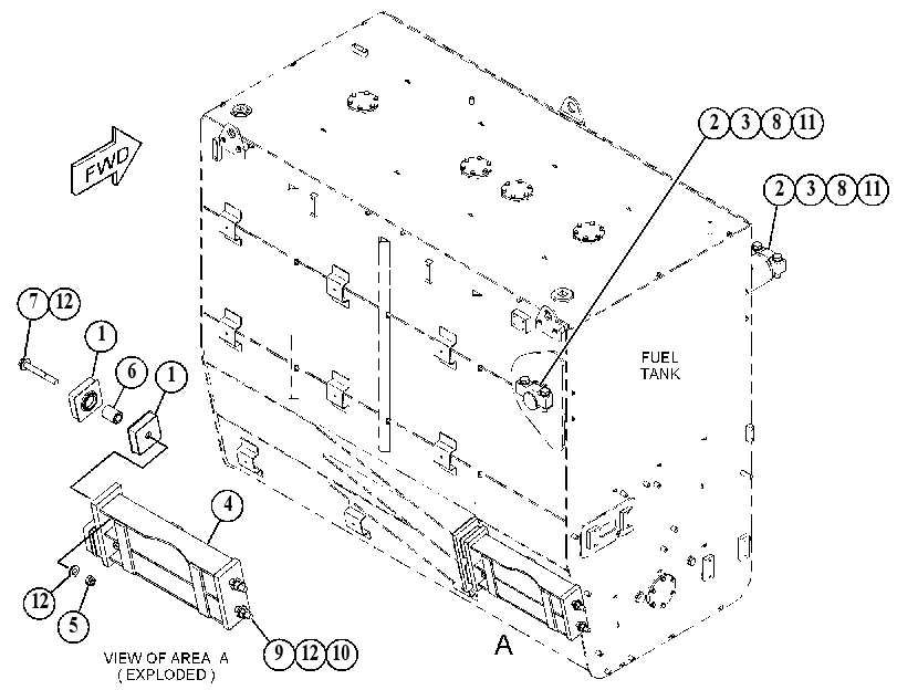 MOUNTING GP-FUEL TANK 4850132 CAT