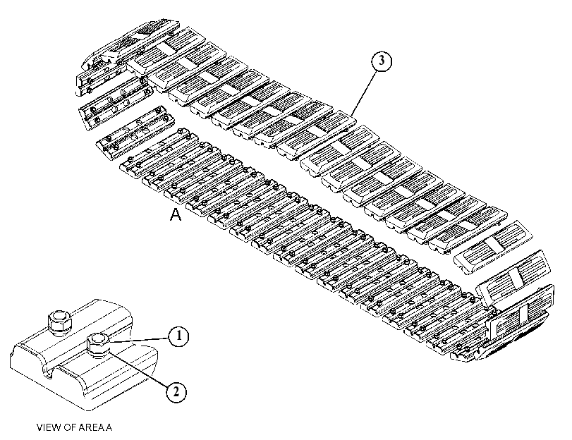 KIT-RUBBER TRACK PAD 5140900 CAT