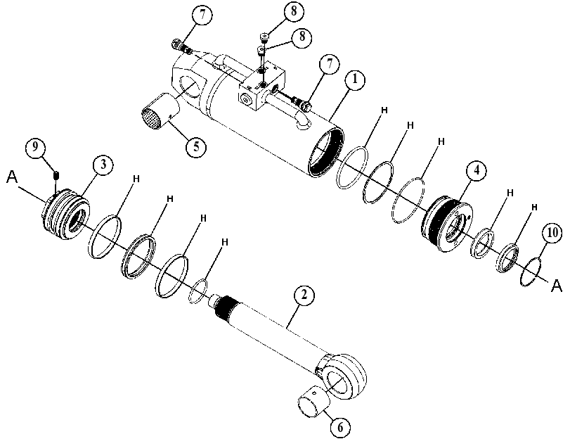 CYLINDER GP-AXLE LOCK 4597204 CAT