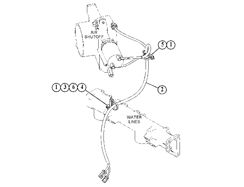 WIRING GP-AIR SHUTOFF 5010342 CAT