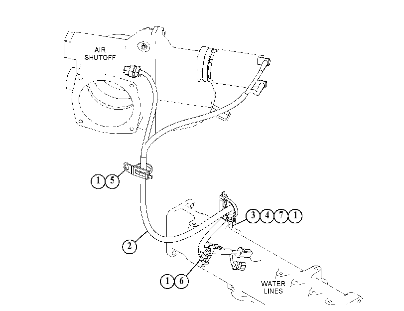 WIRING GP-AIR SHUTOFF 5010341 CAT
