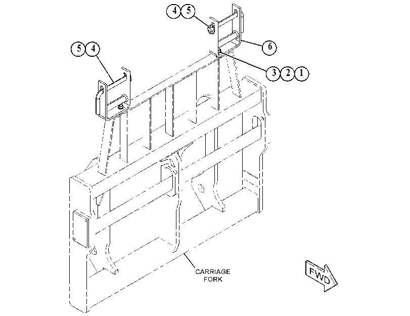 CARRIAGE AR-FORK 4870444 CAT