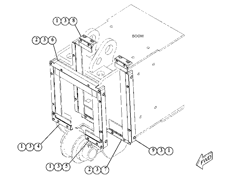 SEAL & MTG GP-BOOM EXTENSION 4888760 CAT