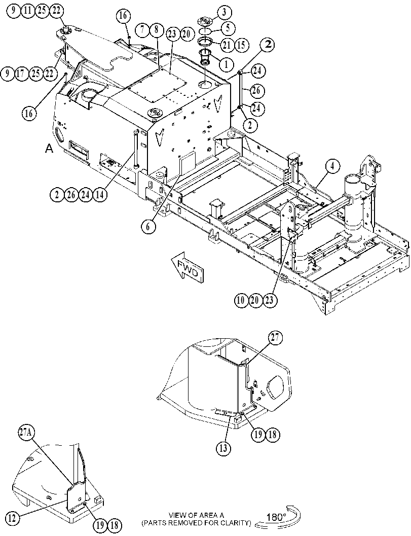 FRAME GP-MAIN 3741277 CAT
