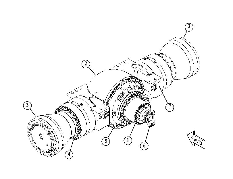 AXLE AR-FRONT 4779946 CAT