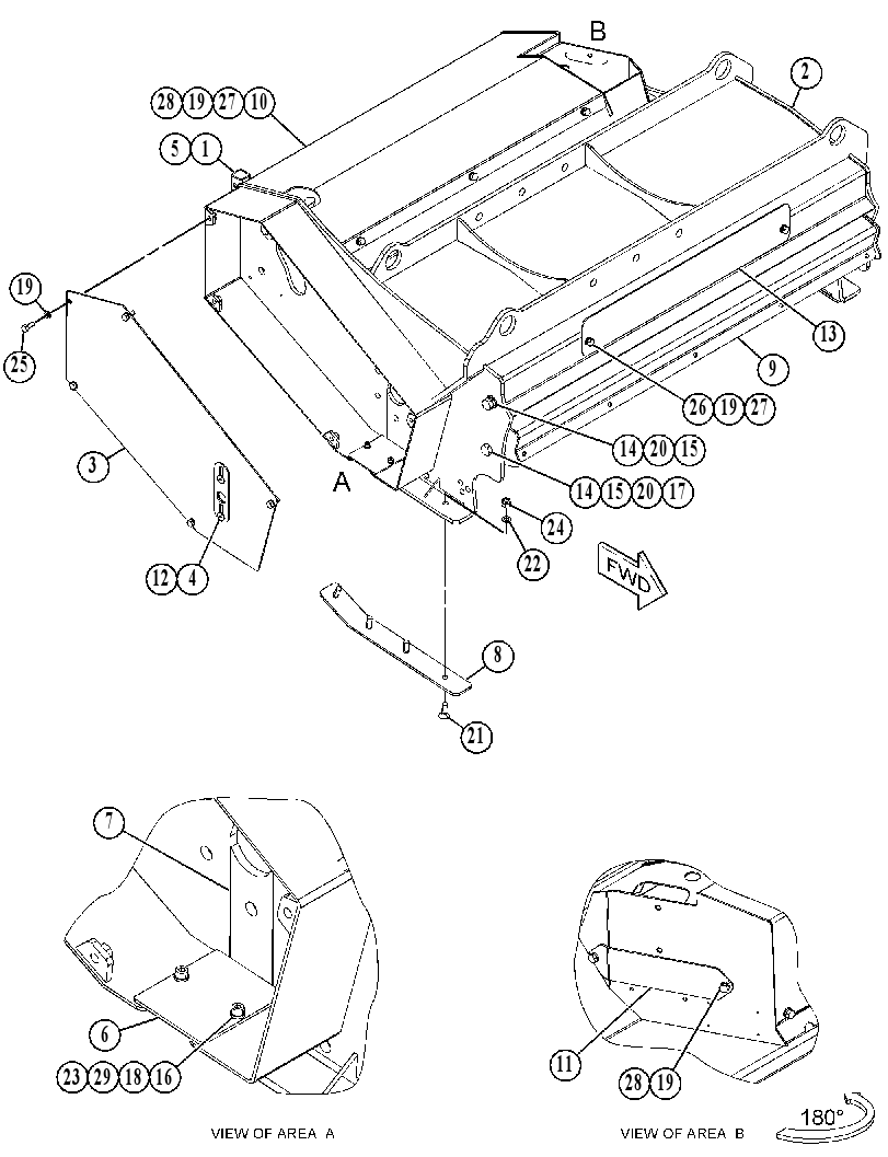 FRAME GP-MULCHING HEAD 5046025 CAT